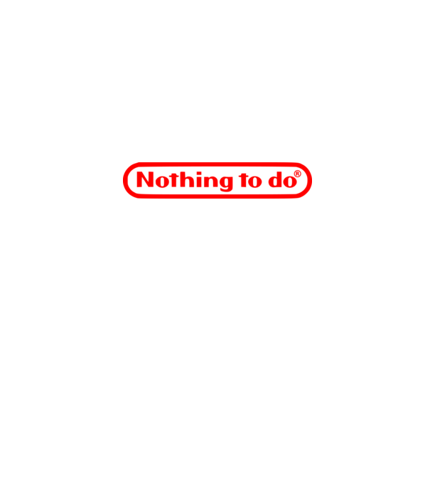 Nothing to do model alb pe tricou