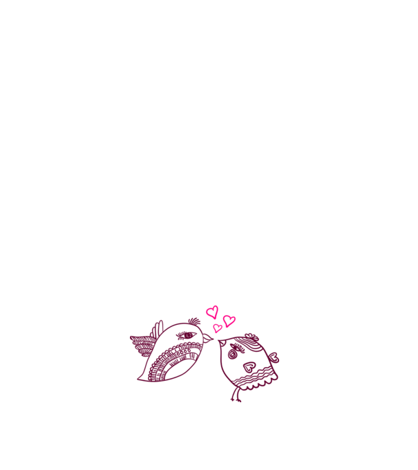 lovebirds model negru pe tricou