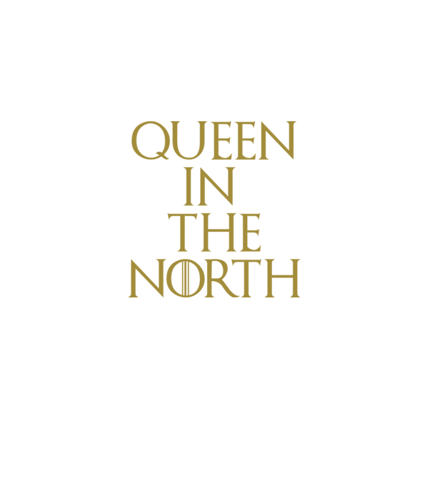 Queen in the North model negru pe tricou