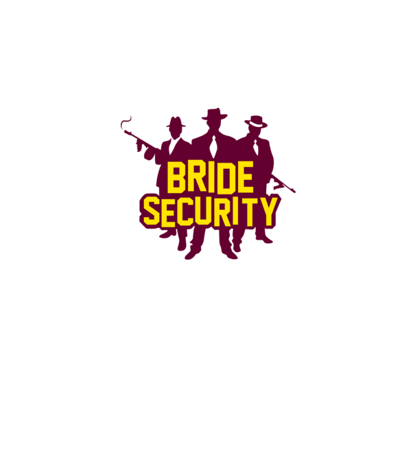 Bride Security model alb pe tricou