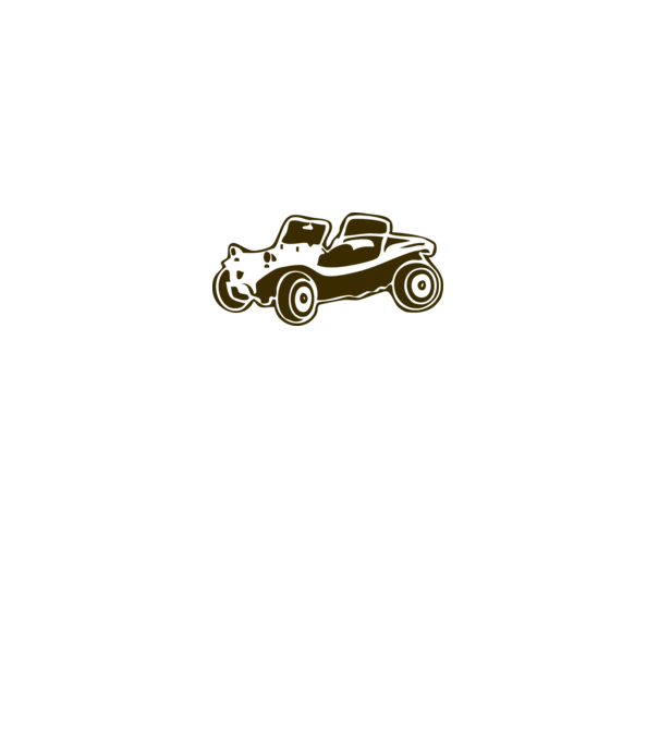 Buggy model alb pe tricou