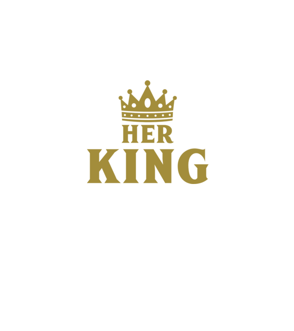Her King model negru pe tricou