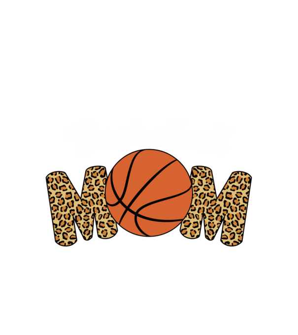 Basketball Mom model alb pe tricou