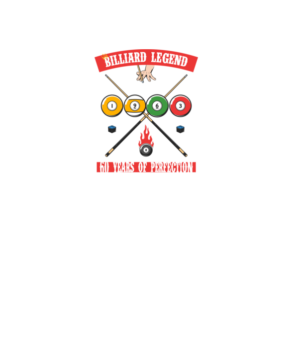 Billiard legend born in 1963 model negru pe tricou