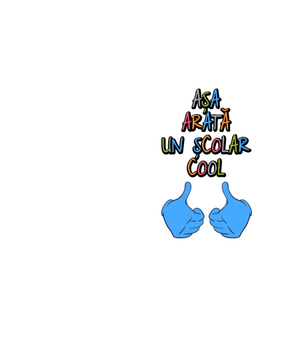 așa arată un școlar cool model galben neon pe tricou