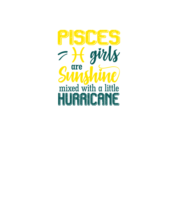 Sunshine with Hurricane PISCES model negru pe tricou