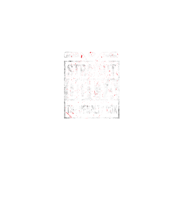Straight outta the penalty box model albastru jeanși pe tricou