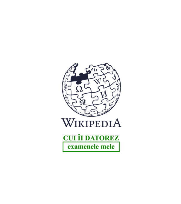 Wikipedia: cui îi datorez examenele mele model alb pe tricou