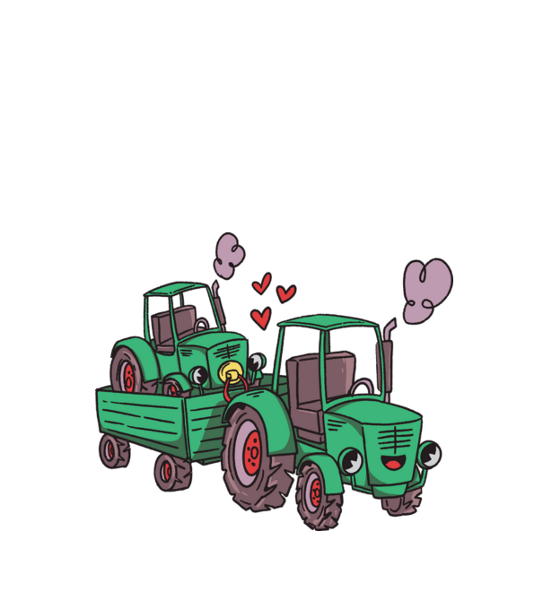 TRACTOR model negru pe tricou