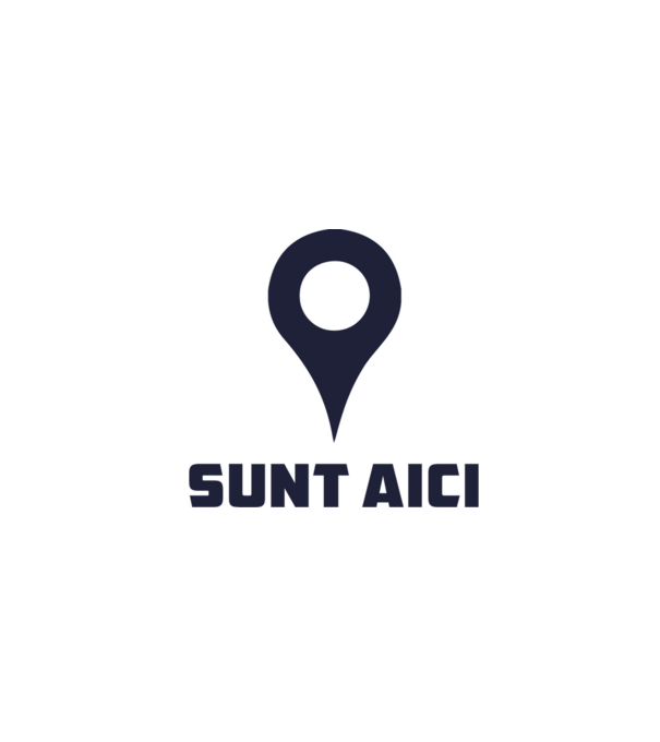 Sunt Aici model alb pe tricou