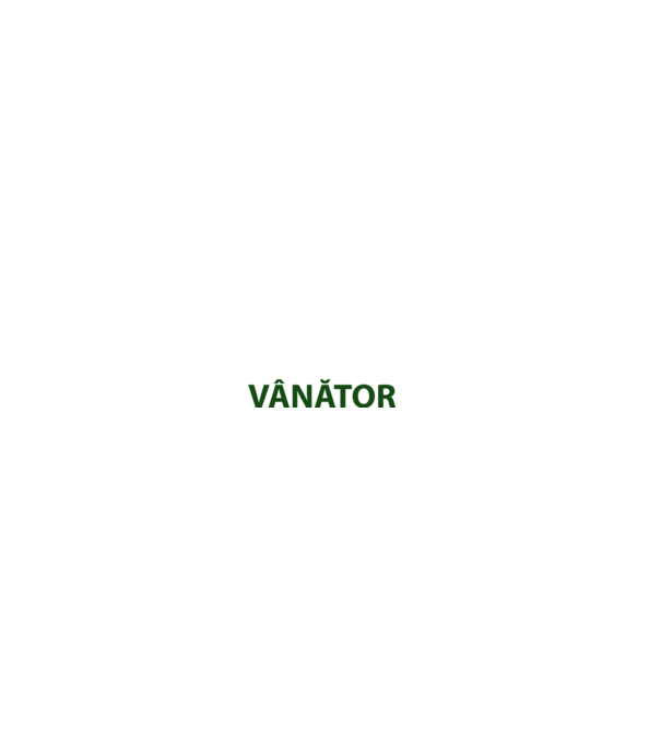 fii calm, sunt vânător model negru pe tricou