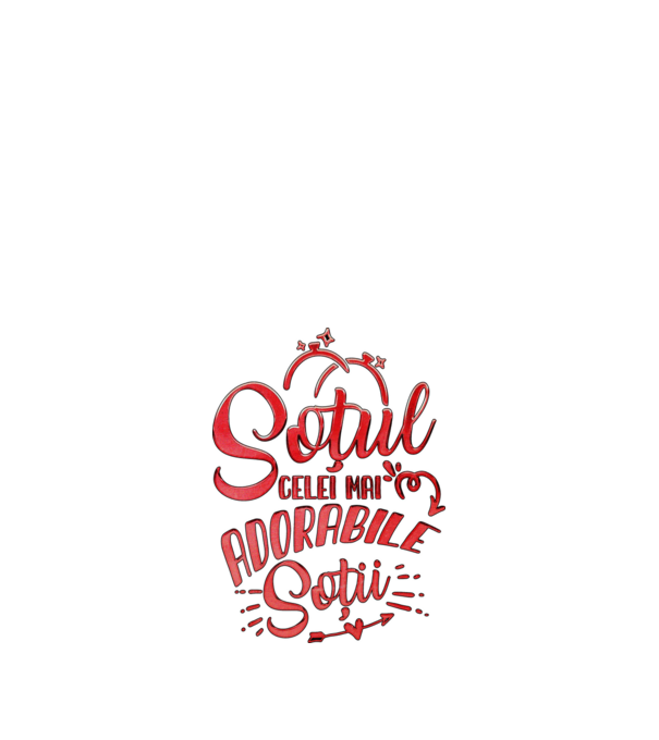 Soțul celei mai adorabile soții model negru pe tricou