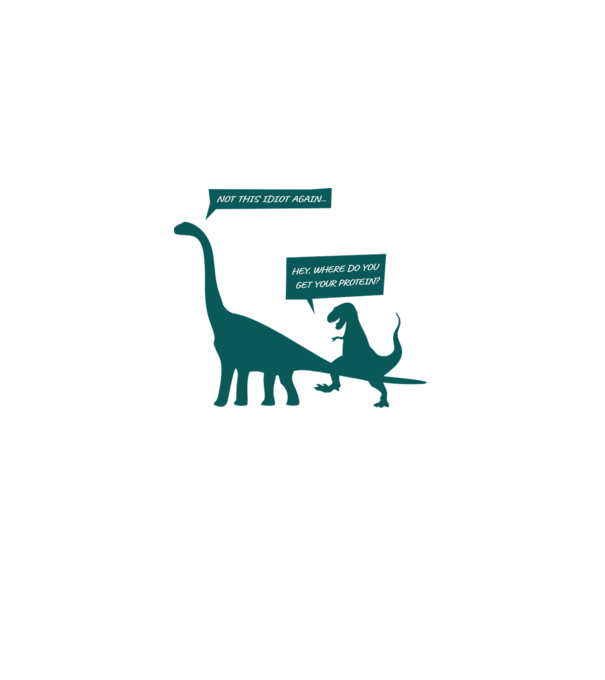 idiot dinosaur vegan model nisipiu pe tricou