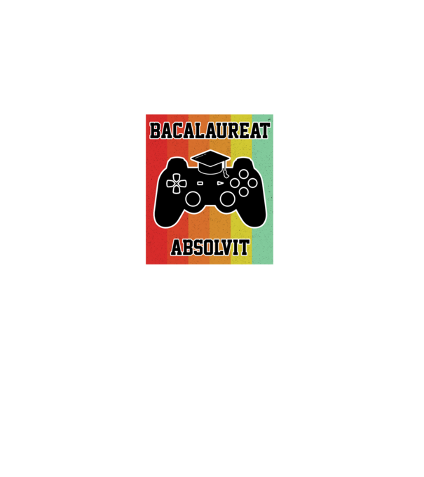 bacalaureat absolvit model negru pe tricou