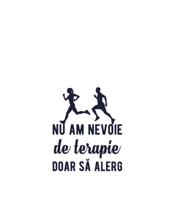 nu am nevoie de terapie, doar să alerg model portocaliu pe tricou