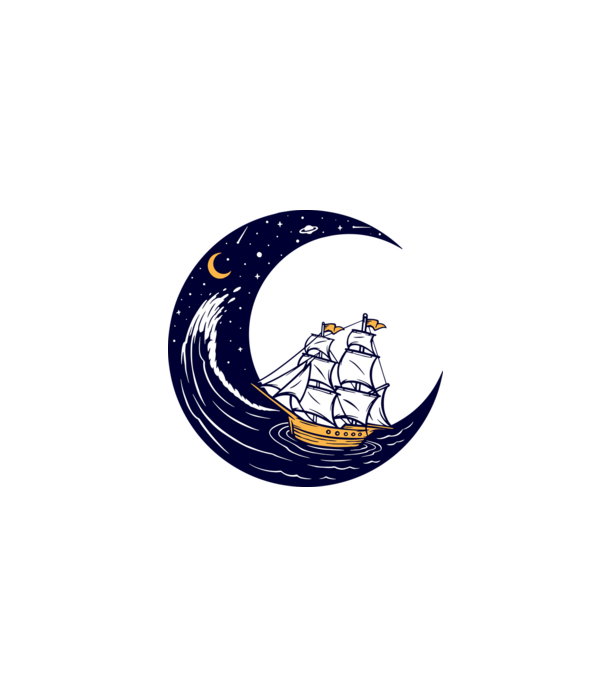 Vapoare model alb pe tricou
