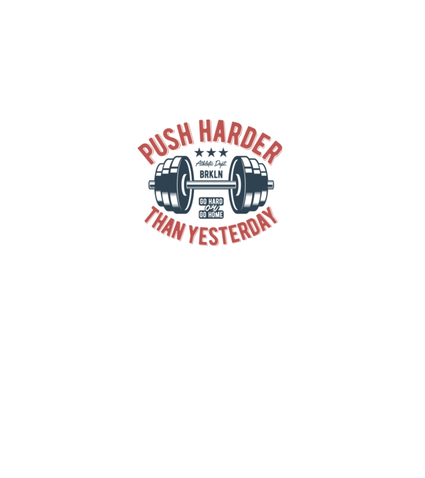 push harder model gri pe tricou