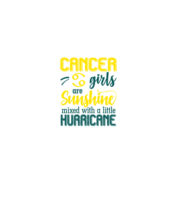 Sunshine with Hurricane CANCER model negru pe tricou