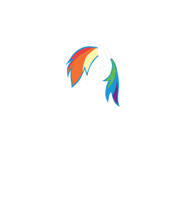 Rainbow Dash model gri pe tricou