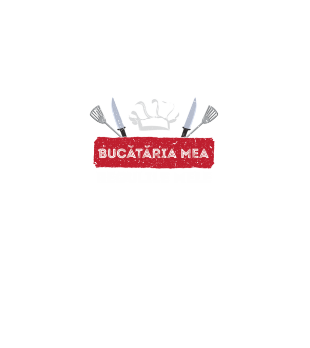 Bucătăria mea, regulile mele model negru pe tricou