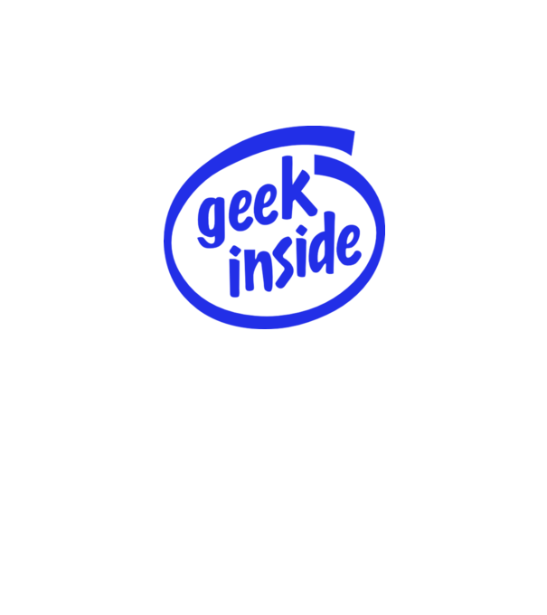 Geek inside model albastru regal pe tricou