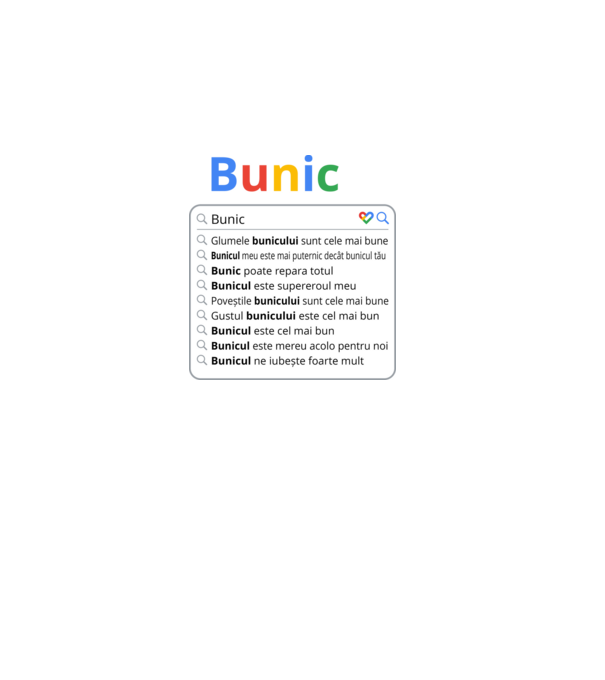 căutare Google Bunic model negru pe tricou
