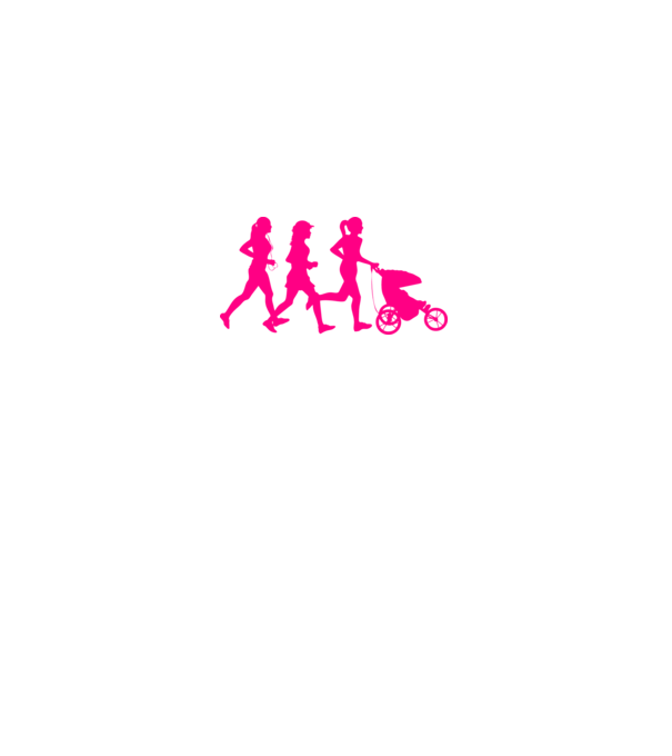 Running Mom model alb pe tricou