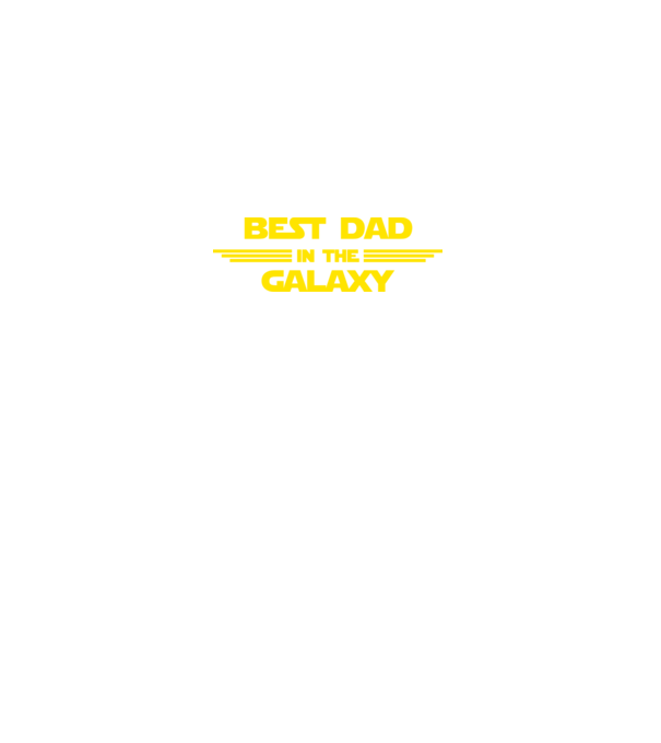 Best dad in the galaxy model negru pe tricou