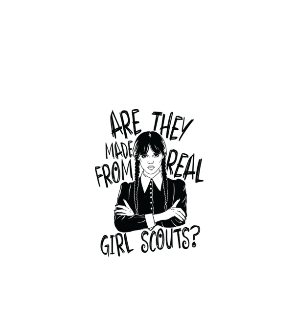  Are the made from real girl scouts model alb pe tricou
