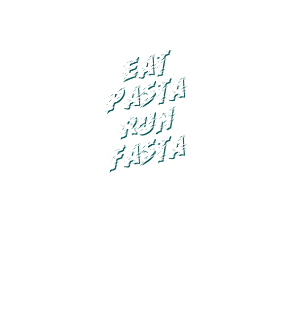 eat pasta run fasta model negru pe tricou