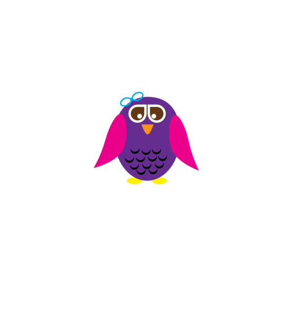Owl model alb pe tricou