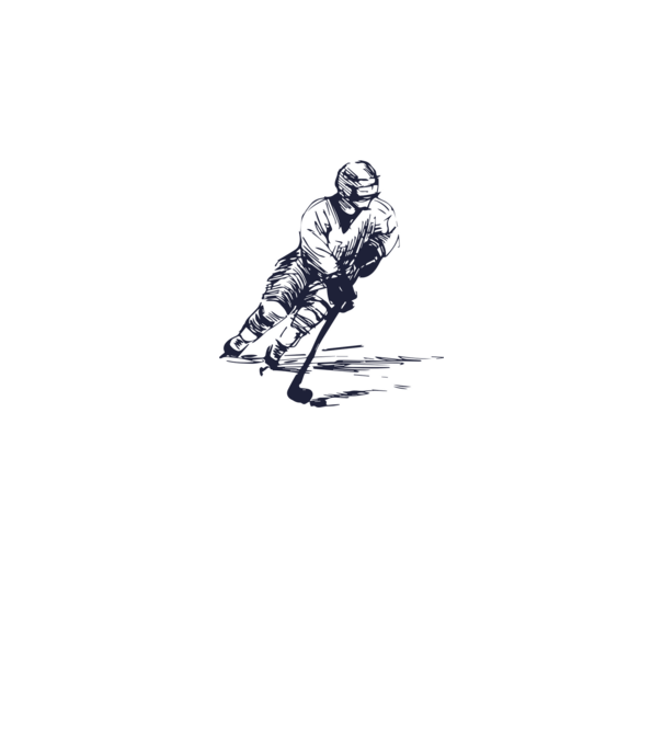 Hockey player model gri pe tricou