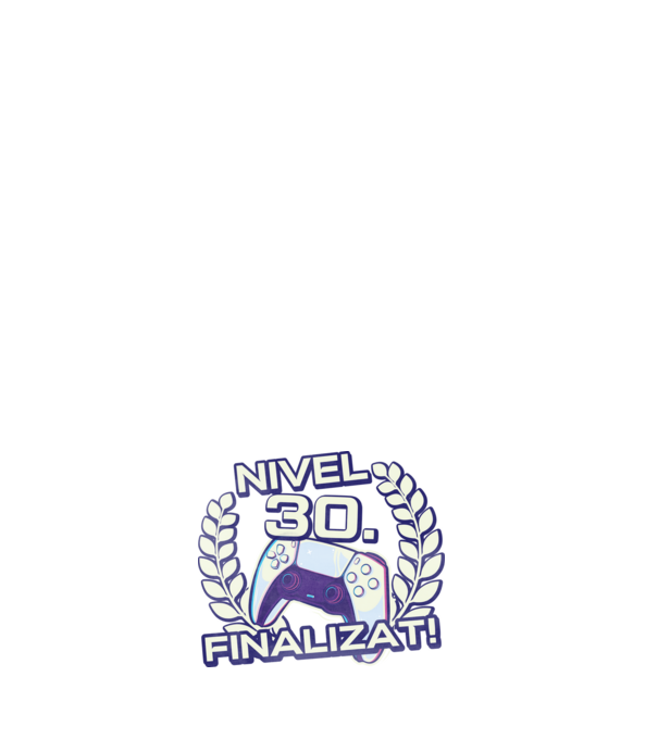 Nivel 30 finalizat! model negru pe tricou