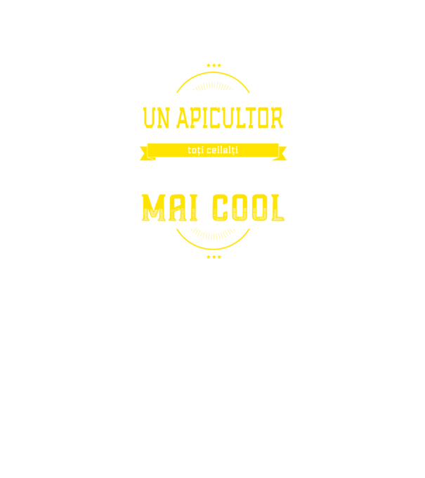 sunt un apicultor, la fel ca toți ceilalți, dar mult mai cool model negru pe tricou