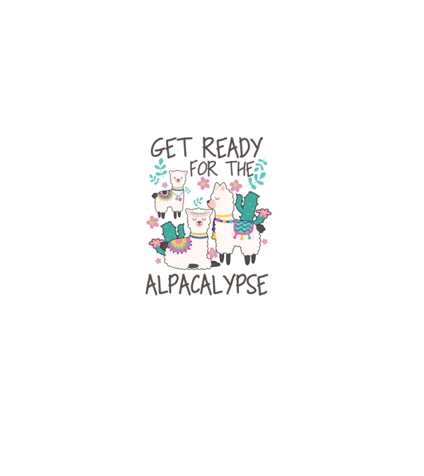 Get ready for the alpacalypse model negru pe tricou