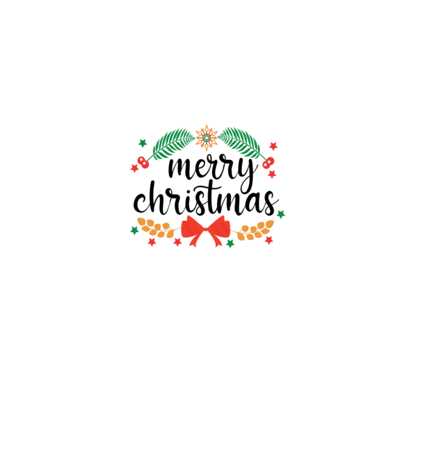 Merry christmas model alb pe tricou