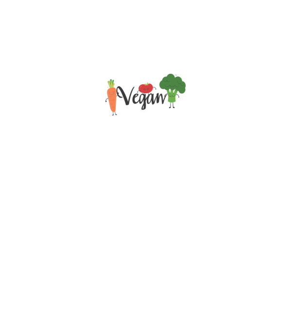 Vegan veggies model alb pe tricou