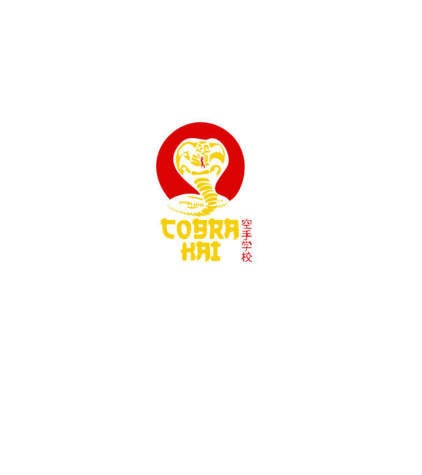 cobra kai japan logo model negru pe tricou