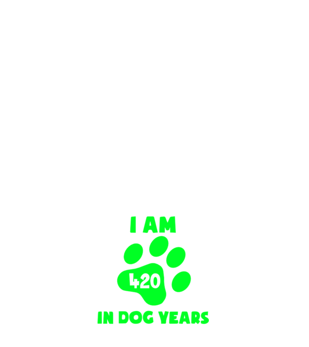 Dog Year - 420 model verde pe tricou