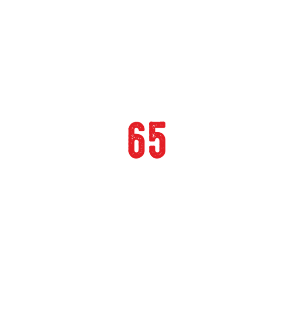 Purtătorul acestui tricou a împlinit: 65 de ani model negru pe tricou