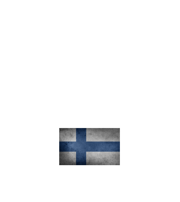 FINLAND model alb pe tricou