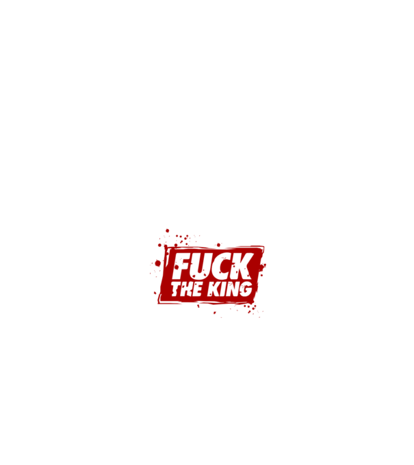 Fuck the king model negru pe tricou