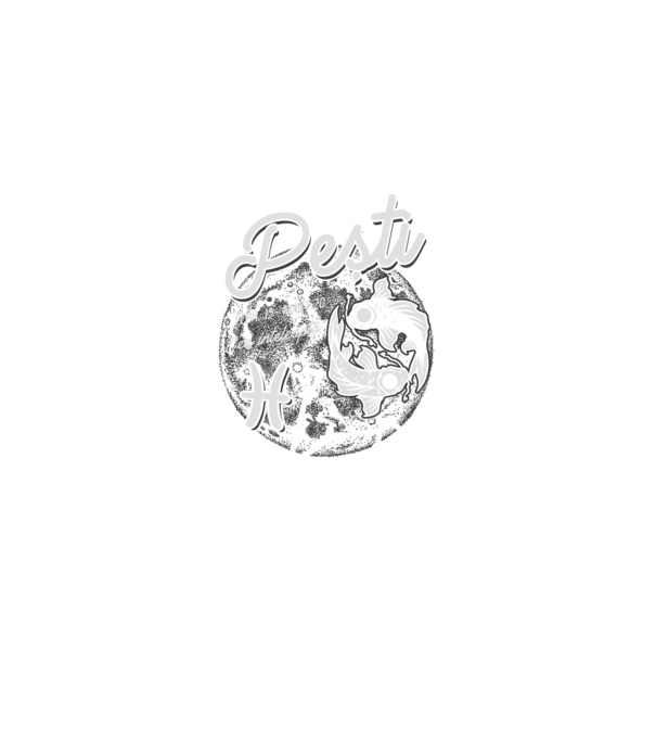 Zodiac femeie PEȘTI retro model negru pe tricou
