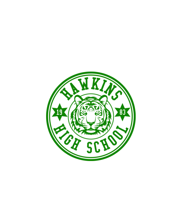 hawkins high school model alb pe tricou