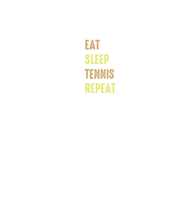 eat sleep tennis repeat model negru pe tricou