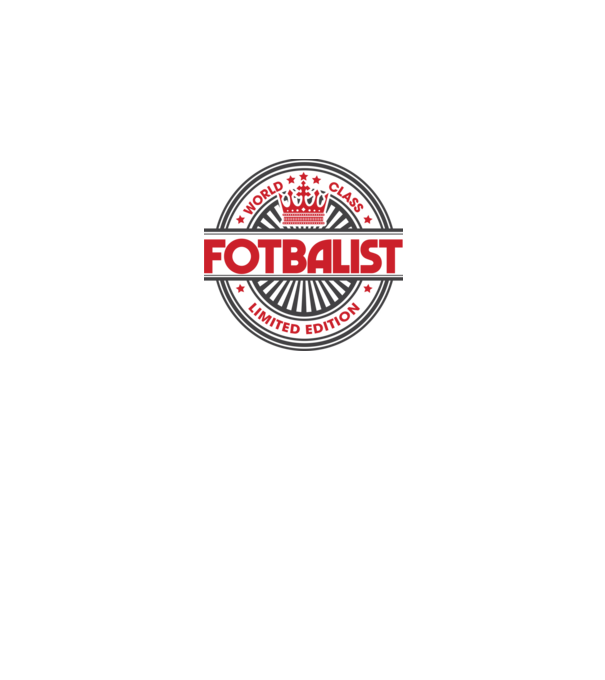 Fotbalist model alb pe tricou