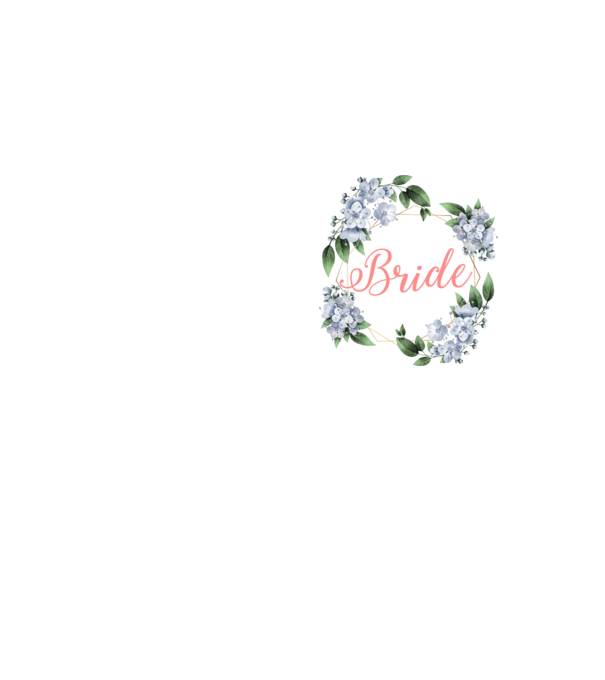 BRIDE blue floral model galben neon pe tricou