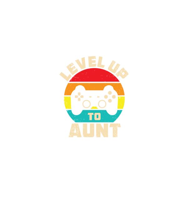 Level Up Aunt model negru pe tricou