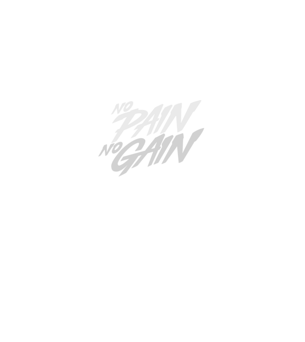 No Pain No Gain typography model negru pe tricou