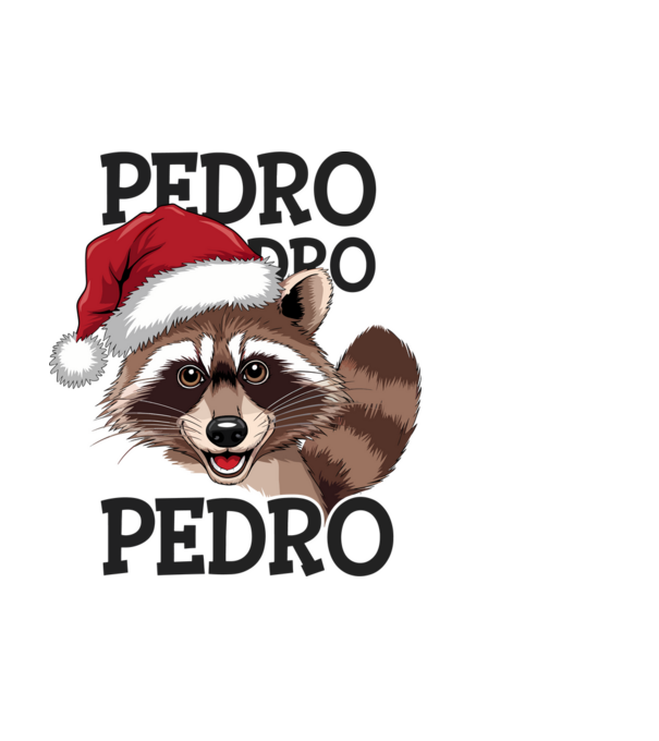 Pedro pedro xmas model alb pe tricou